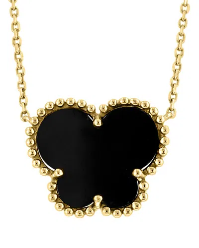 Effy Fine Jewelry 14k 1.45 Ct. Tw. Onyx Necklace In Black