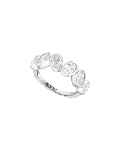 Effy Fine Jewelry 14k 1.51 Ct. Tw. Lab-grown Diamond & Ruby Ring In Metallic