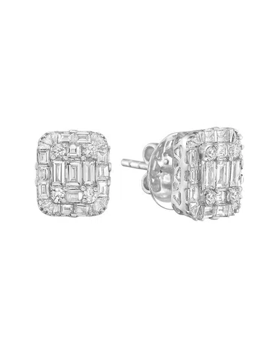 Effy Fine Jewelry 14k 1.57 Ct. Tw. Diamond Earrings In Metallic