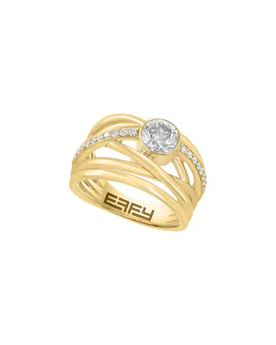 Effy Fine Jewelry 14k 1.59 Ct. Tw. Diamond & Ruby Ring In Gold