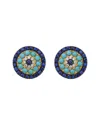 Effy Fine Jewelry 14k 1.61 Ct. Tw. Diamond & Sapphire & Turquoise Earrings