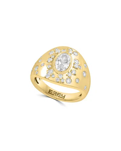 Effy Fine Jewelry 14k 1.61 Ct. Tw. Lab-grown Diamond Ring In Multi