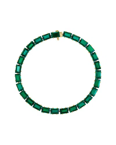 Effy Fine Jewelry 14k 16.67 Ct. Tw. Lab-grown Diamond & Lab-grown Emerald  Bracelet In Gold