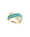 Effy Fine Jewelry 14k 1.72 Ct. Tw. Diamond & Turquoise Ring