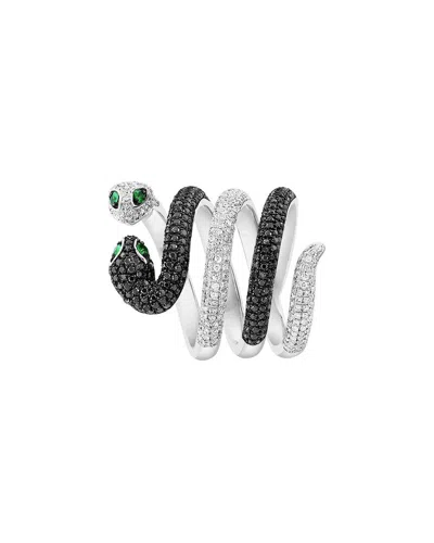 Effy Fine Jewelry 14k 1.78 Ct. Tw. Diamond & Tsavorite Ring In Multi