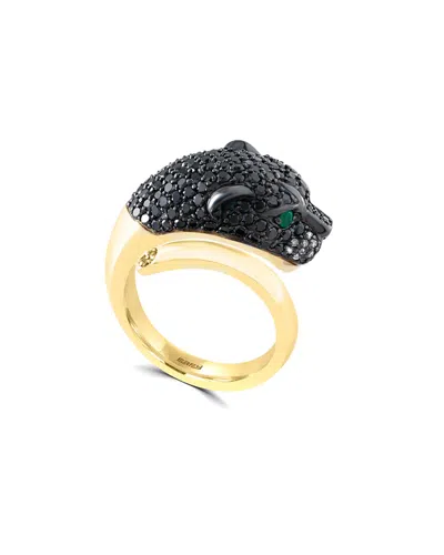 Effy Fine Jewelry 14k 1.80 Ct. Tw. Diamond & Emerald Ring In Gold