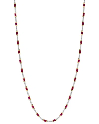 Effy Fine Jewelry 14k 23.09 Ct. Tw. Lab-grown Ruby Bracelet