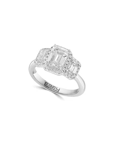 Effy Fine Jewelry 14k 2.47 Ct. Tw. Lab-grown Diamond Ring In Metallic