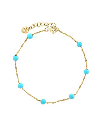 Effy Fine Jewelry 14k 2.52 Ct. Tw. Turquoise Bracelet