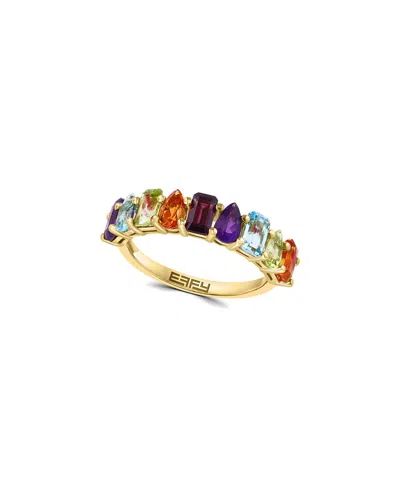 Effy Fine Jewelry 14k 2.53 Ct. Tw. Diamond & Gemstone Ring In Brown