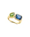 Effy Fine Jewelry 14k 2.68 Ct. Tw. Diamond & Gemstone Ring In Gold