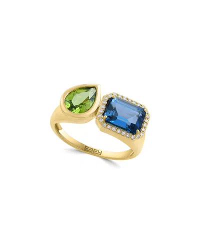 Effy Fine Jewelry 14k 2.68 Ct. Tw. Diamond & Gemstone Ring In Gold