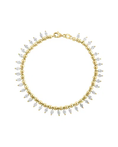 Effy Fine Jewelry 14k 2.70 Ct. Tw. Lab-grown Diamond Chain Bracelet In Yellow