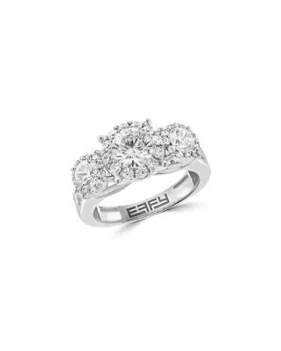Pre-owned Effy Fine Jewelry 14k 2.89 Ct. Tw. Lab-grown Diamond Ring Women's 7 In White