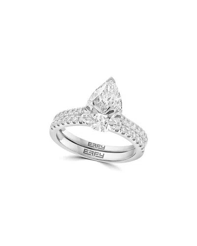 Effy Fine Jewelry 14k 2.91 Ct. Tw. Lab-grown Diamond Ring In Metallic