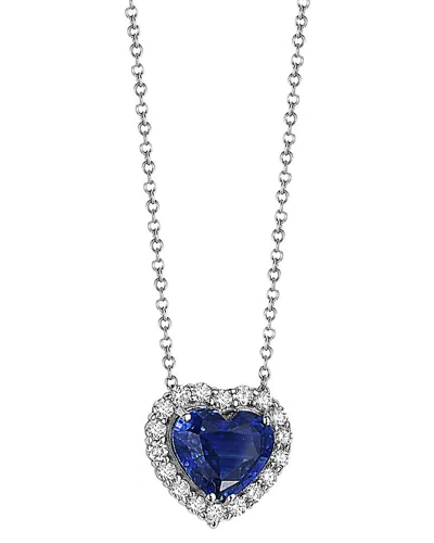 Effy Fine Jewelry 14k 2.92 Ct. Tw. Diamond & Sapphire Necklace