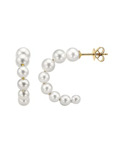Effy Fine Jewelry 14k 3,4,5mm Pearl Earrings In Metallic