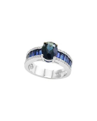 Effy Fine Jewelry 14k 3.55 Ct. Tw. Diamond & Sapphire Ring