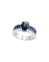 Effy Fine Jewelry 14k 3.55 Ct. Tw. Diamond & Sapphire Ring