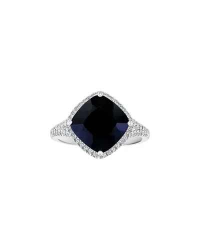 Effy Fine Jewelry 14k 3.79 Ct. Tw. Diamond & Onyx Ring In Blue