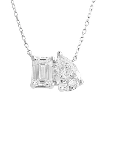 Effy Fine Jewelry 14k 3.92 Ct. Tw. Lab-grown Diamond Necklace In White
