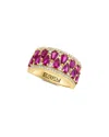 Effy Fine Jewelry 14k 4.08 Ct. Tw. Diamond & Ruby Ring In Gold