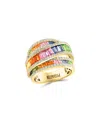 Effy Fine Jewelry 14k 4.20 Ct. Tw. Diamond & Multi Sapphire Cz Ring