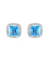 Effy Fine Jewelry 14k 4.38 Ct. Tw. Diamond & Blue Topaz Earrings