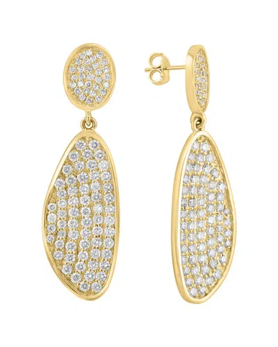 Effy Fine Jewelry 14k 4.57 Ct. Tw. Diamond Dangle Earrings In Gold
