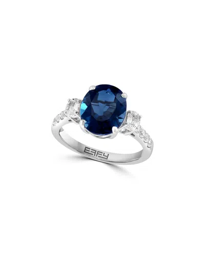 Effy Fine Jewelry 14k 4.70 Ct. Tw. London Blue Topaz White Sapphire Ring