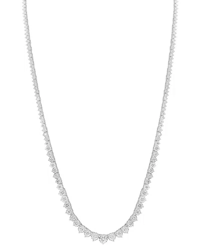 Effy Fine Jewelry 14k 4.89 Ct. Tw. Lab-grown Diamond Necklace In Silver