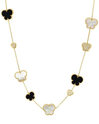 EFFY FINE JEWELRY EFFY FINE JEWELRY 14K 5.39 CT. TW. DIAMOND & GEMSTONE NECKLACE