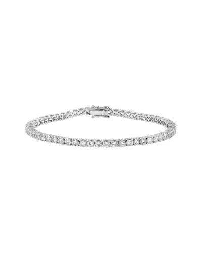 Effy Fine Jewelry 14k 5.45 Ct. Tw. White Sapphire Bracelet In Metallic