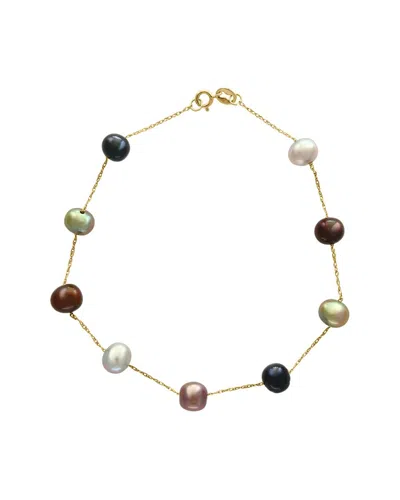 Effy Fine Jewelry 14k  5.5-6mm Pearl Bracelet In Multi