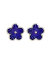 Effy Fine Jewelry 14k 5.63 Ct. Tw. Diamond & Lapis Lazuli Earrings In Multi