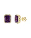 Effy Fine Jewelry 14k 5.77 Ct. Tw. Diamond & Amethyst Earring