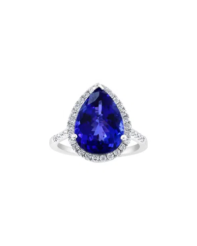 EFFY FINE JEWELRY EFFY FINE JEWELRY 14K 6.45 CT. TW. DIAMOND & TANZANITE RING