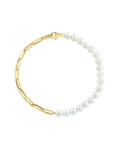 Effy Fine Jewelry 14k 6mm Pearl Bracelet In Gold