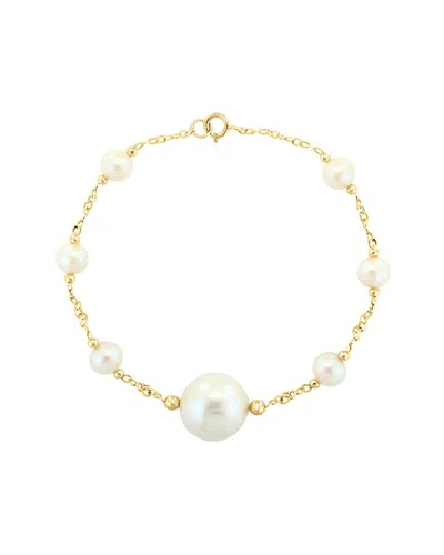 Effy Fine Jewelry 14k 6mm,12mm Pearl Bracelet In Gold