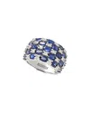 Effy Fine Jewelry 14k 7.21 Ct. Tw. Diamond & Sapphire Ring