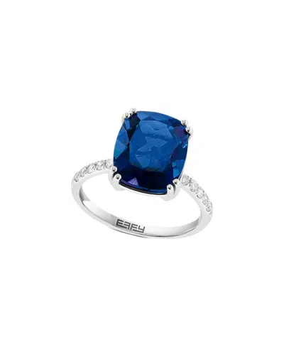 Effy Fine Jewelry 14k 7.33 Ct. Tw. Lab-grown Diamond & Lab-grown Sapphire Ring