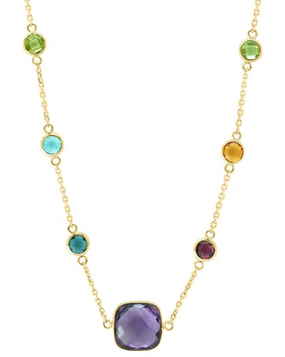 Effy Fine Jewelry 14k 7.70 Ct. Tw. Gemstone Necklace In Multi