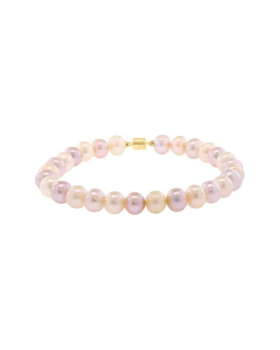 Effy Fine Jewelry 14k 7-8mm Pearl Bracelet In Pink