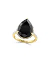 Effy Fine Jewelry 14k 8.21 Ct. Tw. Diamond & Onyx Ring In Black