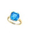 Effy Fine Jewelry 14k 8.30 Ct. Tw. Blue Topaz Ring In Blue