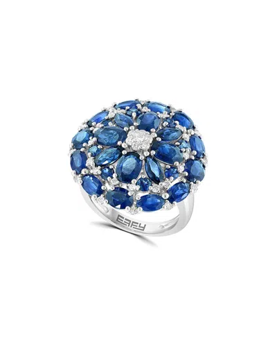 Effy Fine Jewelry 14k 8.75 Ct. Tw. Diamond & Sapphire Cz Ring