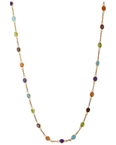 Effy Fine Jewelry 14k 9.05 Ct. Tw. Gemstone Necklace In Gold