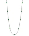 Effy Fine Jewelry 14k 9.28 Ct. Tw. Diamond & Emerald Necklace