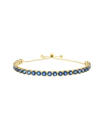 Effy Fine Jewelry 14k 9.50 Ct. Tw. Blue Topaz Bracelet In Gold