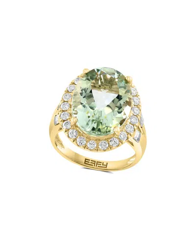 Effy Fine Jewelry 14k 9.95 Ct. Tw. Gemstone Ring In Green